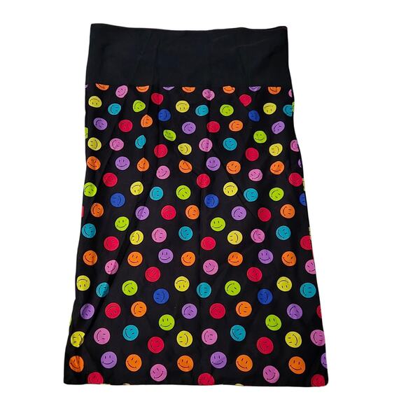 Handmade Colorful Smiley Face Pillowcase or Sack Approx 32.5" x 18" - Picture 1 of 6